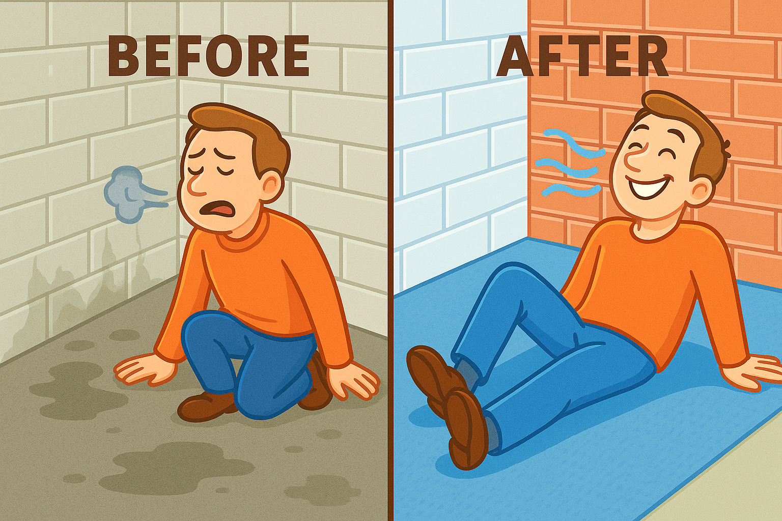 Mikä matto kellariin? Dry Step™ Termomatto hengittää ja eristää kylmää