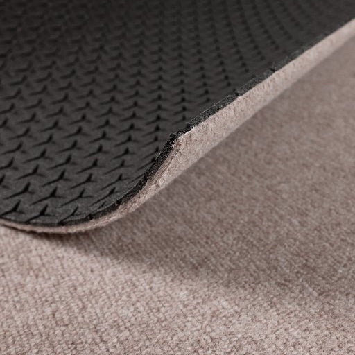 Beige Dry Step parveke- ja terassimatto, josta näkyy maton pohjakuviointi.