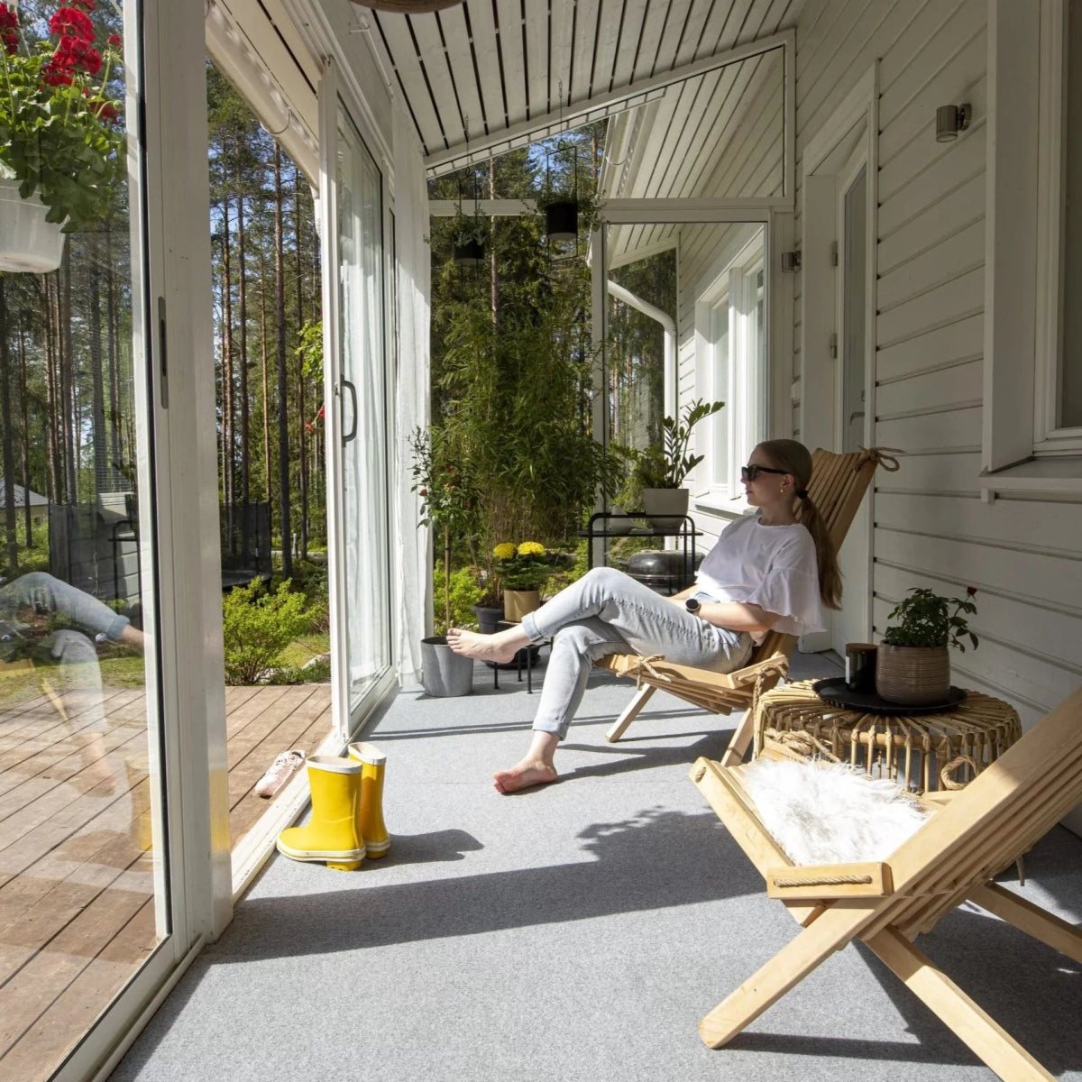 Dry Step termomatto on erittäin suosittu lasitetuilla terasseilla ja parvekkeilla