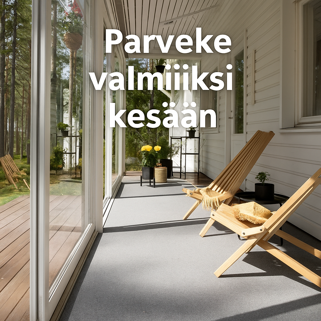 Parveke valmiiksi kesään – Näin teet pienestä tilasta viihtyisän paikan