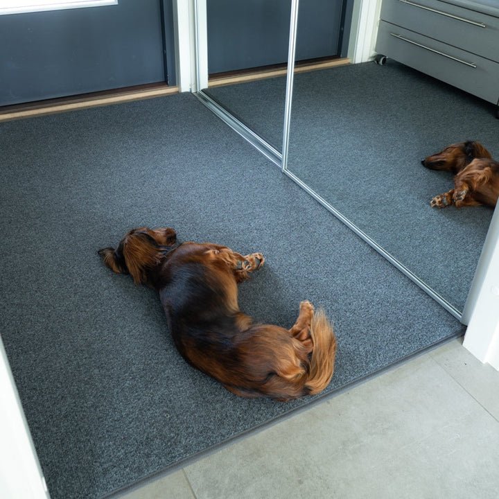 Harmaa eteisenmatto mittatilauksena, Termomatto.fi