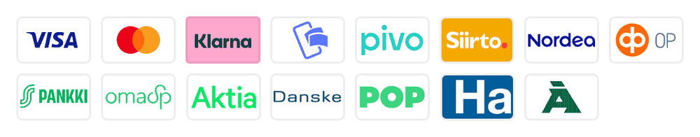 Turvalliset maksutavat ja jakelu